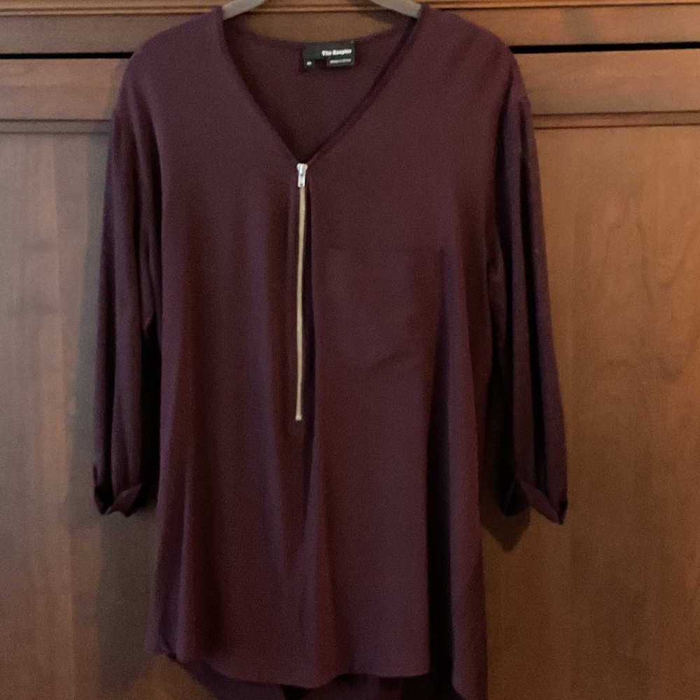 Women’s WIne 3/4 sleeves zipper in front
